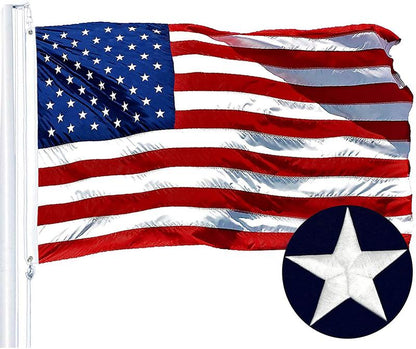 USA Flag – Outdoor Quality with Embroidered Stars, Durable Nylon & Brass Grommets