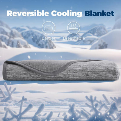 Cooling Blanket for Hot Sleepers – Lightweight, Breathable, Reversible Bamboo Fabric for Summer
