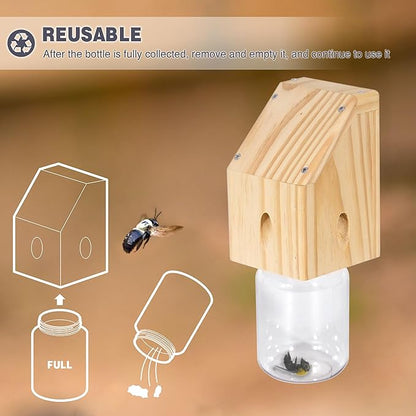 Shed Style Nature Hanging Wood Trap for Outdoor