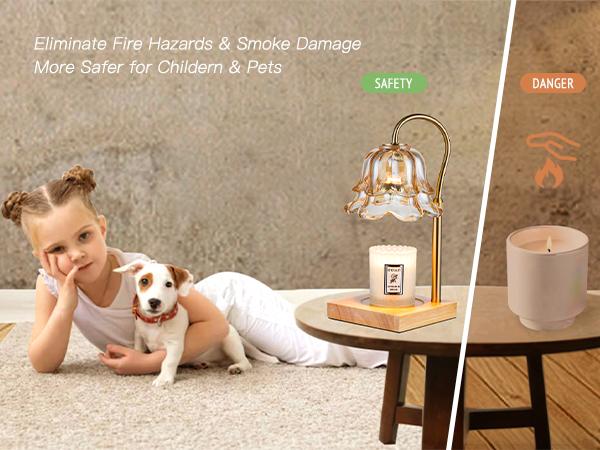Candle Warmer Lamp with 2 Bulbs,Bedroom Decor, Mother's day Gift