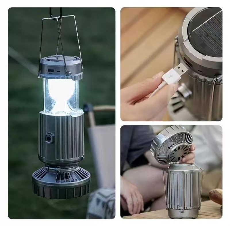 Multi-Use Solar Lantern – LED Light for Camping, Power Outages, and Night Fishing