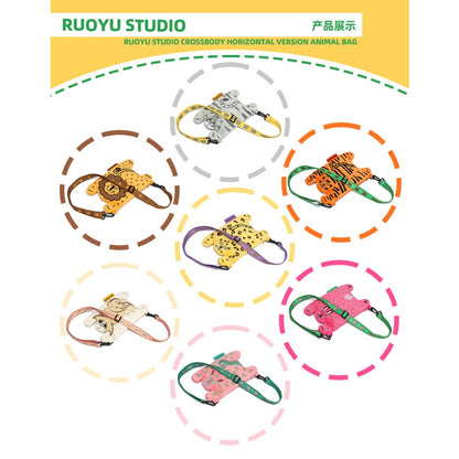 RUOYUSTUDIO original design cute animal cloth bag mobile phone bag messenger bag