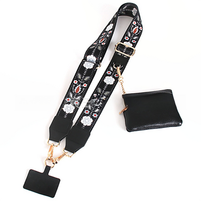 Crossbody Phone Strap with Wallet, Adjustable, Hands-Free, Gift-Ready for Women