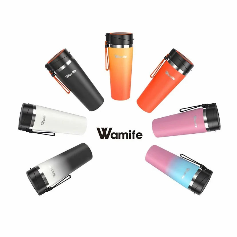 Wamife Portable Blender - 12-Hour Cold Retention,Stainless Steel Blender for Smoothies Nutrient Protection,High-Speed Blending