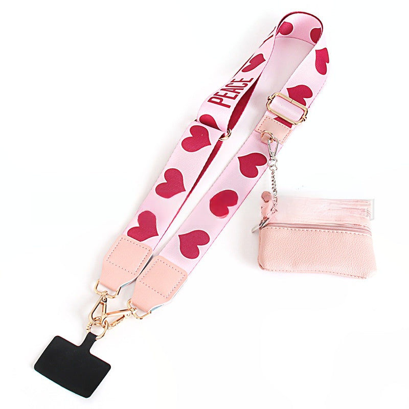 Crossbody Phone Strap with Wallet, Adjustable, Hands-Free, Gift-Ready for Women