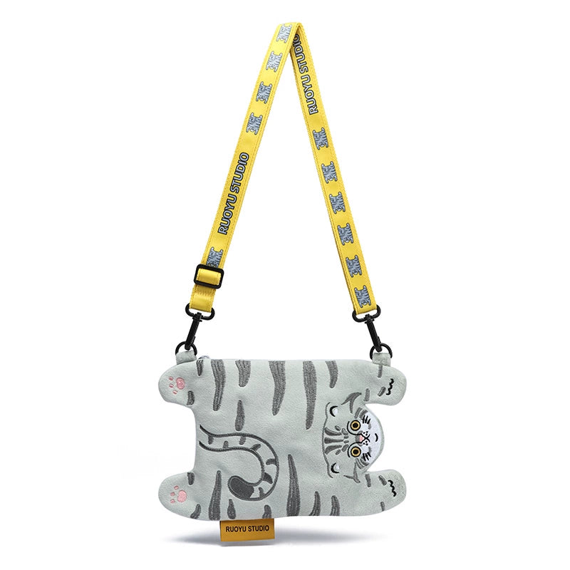 RUOYUSTUDIO original design cute animal cloth bag mobile phone bag messenger bag