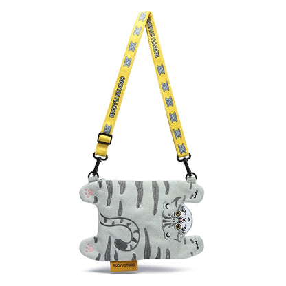 RUOYUSTUDIO original design cute animal cloth bag mobile phone bag messenger bag