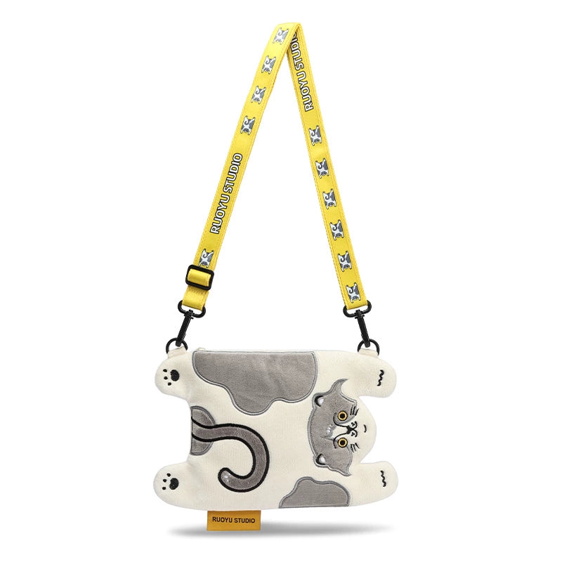RUOYUSTUDIO original design cute animal cloth bag mobile phone bag messenger bag