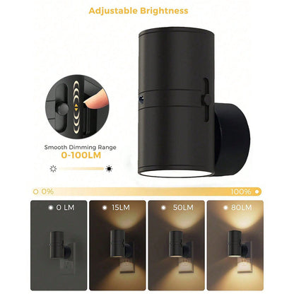Dimmable LED Night Light – Light Sensor, Soft Plug-in Wall Lamp for Any Room