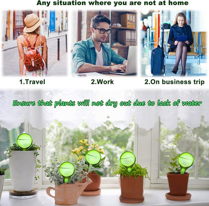 Plant Watering Bulbs – Self-Watering Globes for Easy Plant Care, Indoor & Outdoor Use