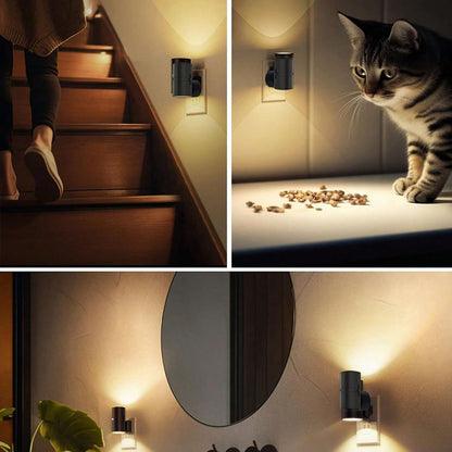 Dimmable LED Night Light – Light Sensor, Soft Plug-in Wall Lamp for Any Room