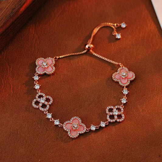 Diamond Clover Bracelet
