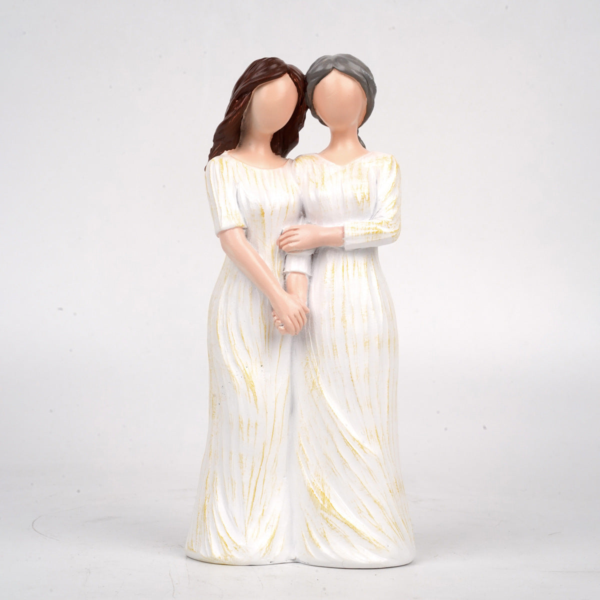 Mother & Daughter Figurine – Resin Desktop Ornament, Heartfelt Mother’s Day Gift & Home Decor