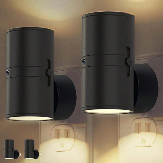Dimmable LED Night Light – Light Sensor, Soft Plug-in Wall Lamp for Any Room