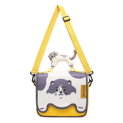 RUOYUSTUDIO original design cute messenger partition large capacity cosmetic bag storage bag