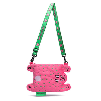 RUOYUSTUDIO original design cute animal cloth bag mobile phone bag messenger bag