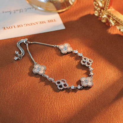 Diamond Clover Bracelet