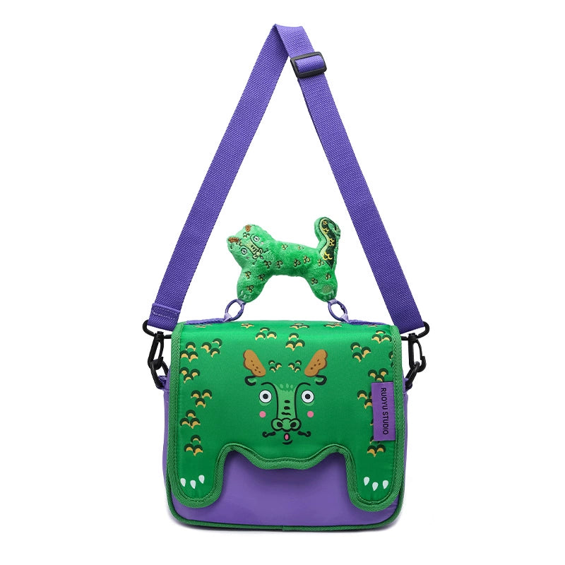 RUOYUSTUDIO original design cute messenger partition large capacity cosmetic bag storage bag