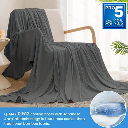 Cooling Blanket for Hot Sleepers – Lightweight, Breathable, Reversible Bamboo Fabric for Summer
