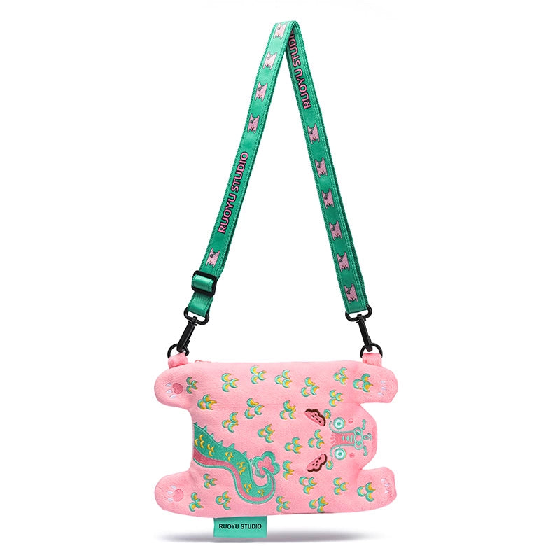 RUOYUSTUDIO original design cute animal cloth bag mobile phone bag messenger bag