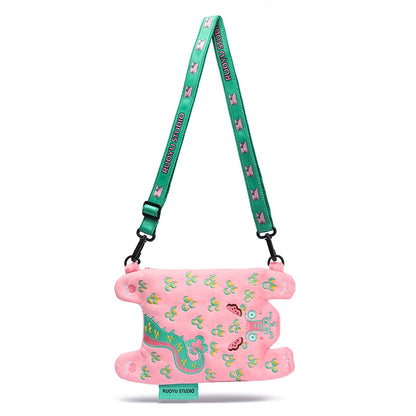 RUOYUSTUDIO original design cute animal cloth bag mobile phone bag messenger bag