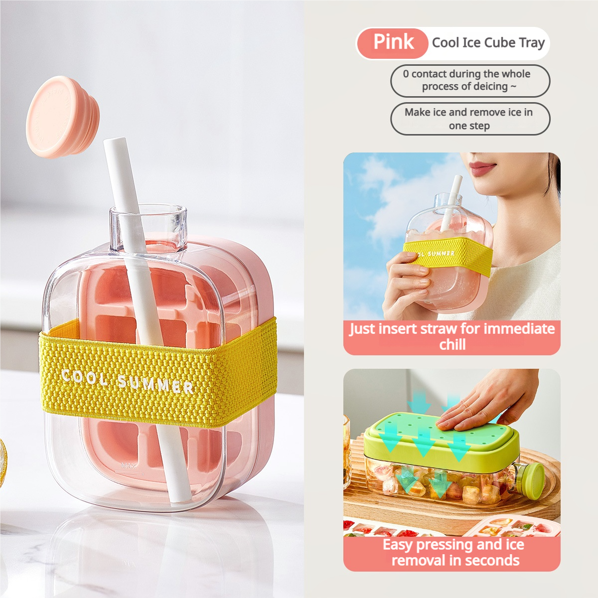 2-in-1🧊 NEW Trend Ice Cube Bottle 🍾