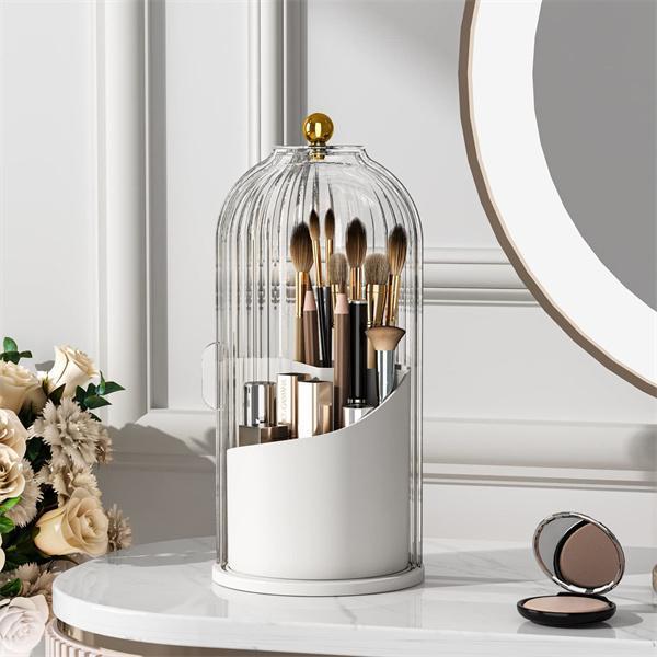 Makeup Brush Holder Organizer with Lid