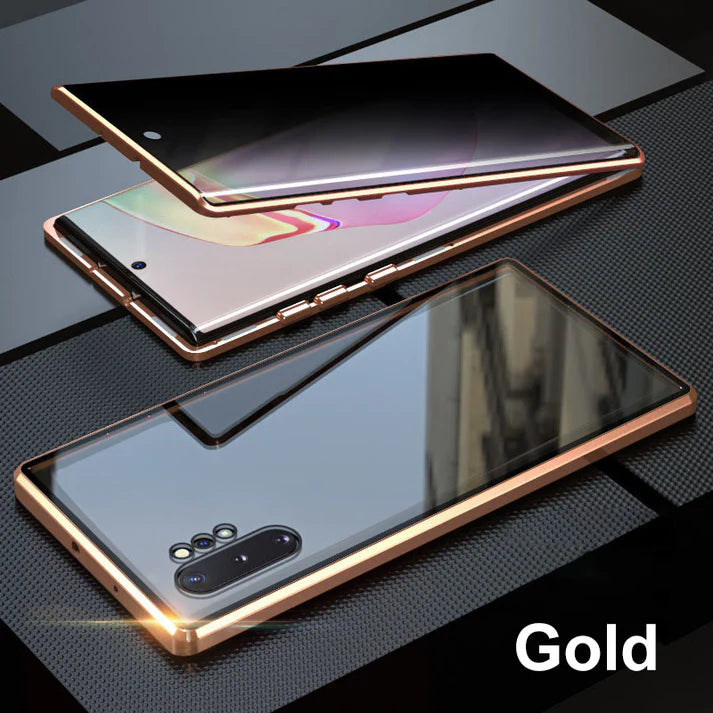 Anti-peeping Magnetic Tempered Glass Double-sided Phone Case（Series S22-25）