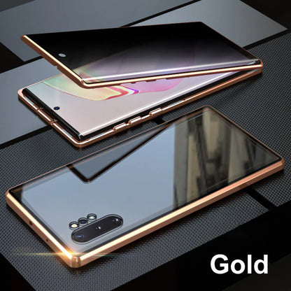 Anti-peeping Magnetic Tempered Glass Double-sided Phone Case（Series S22-25）