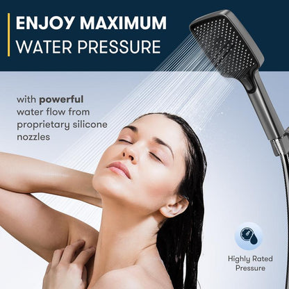 High Pressure Handheld Showerhead – Multi-Mode with Power Wash & Anti-Clog Nozzles