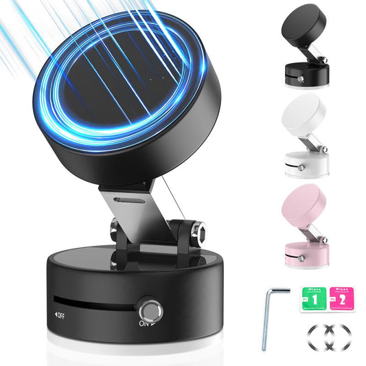 Magnetic Car Phone Mount – 360° Rotating Vacuum Suction Holder