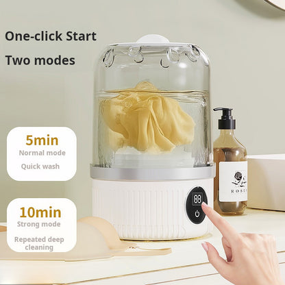 Mini rechargeable washing machine underwear travel portable small socks washing machine