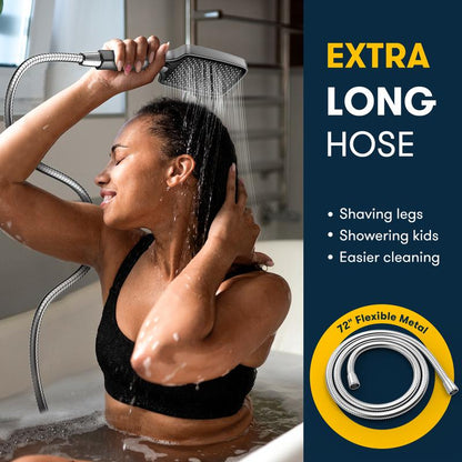 High Pressure Handheld Showerhead – Multi-Mode with Power Wash & Anti-Clog Nozzles