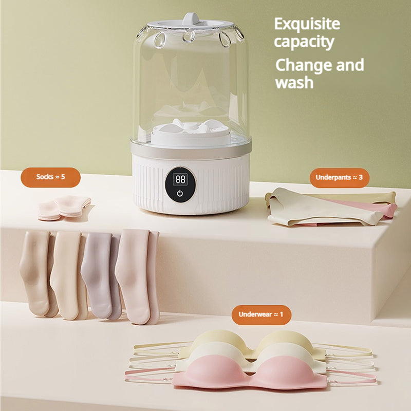Mini rechargeable washing machine underwear travel portable small socks washing machine