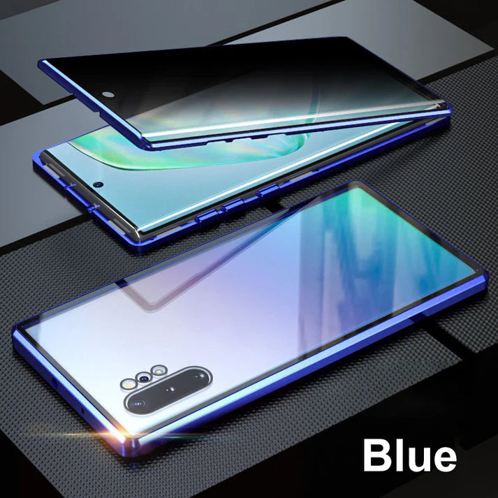 Anti-peeping Magnetic Tempered Glass Double-sided Phone Case（Series S22-25）