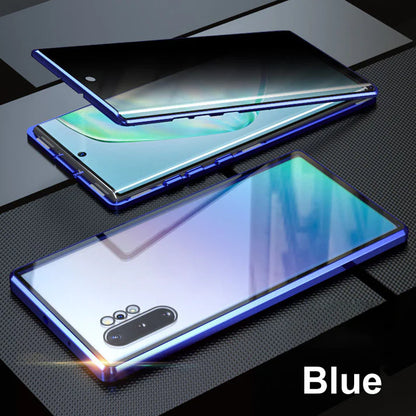 Anti-peeping Magnetic Tempered Glass Double-sided Phone Case（Series S22-25）