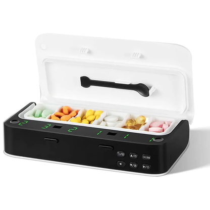 Smart Pill Dispenser with Timer - 7 Day Medicine Organizer