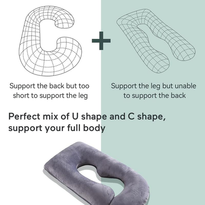 🔥Ultimate Comfort U-Shaped Full Body Pillow – Experience Enveloping Security
