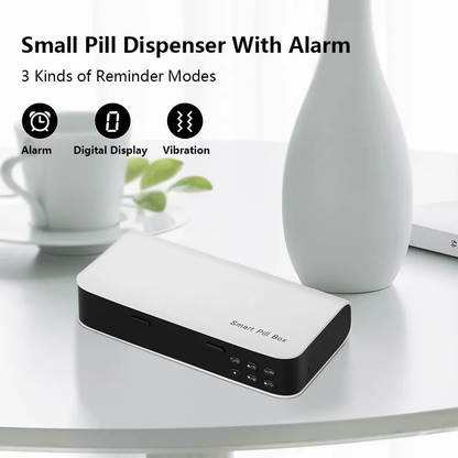 Smart Pill Dispenser with Timer - 7 Day Medicine Organizer