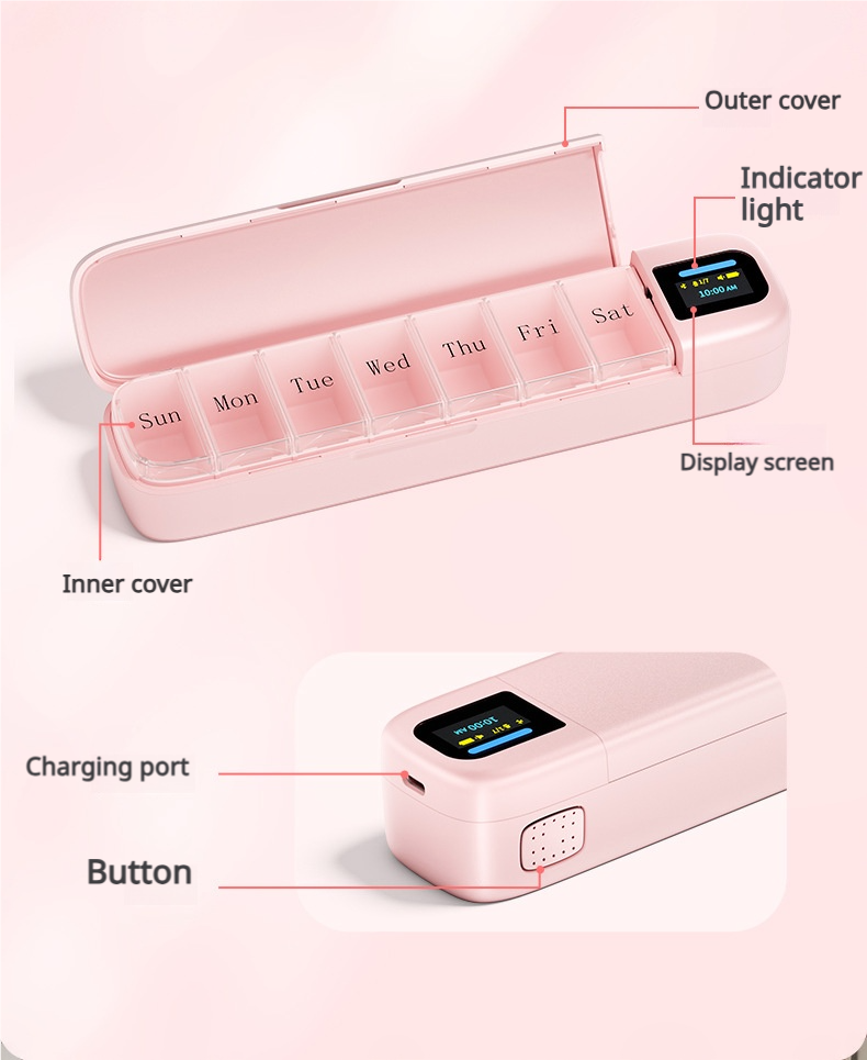 Smart electronic medicine box mobile APP alarm reminder